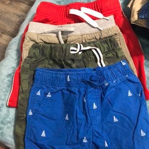4 pairs of kids shorts 4 t